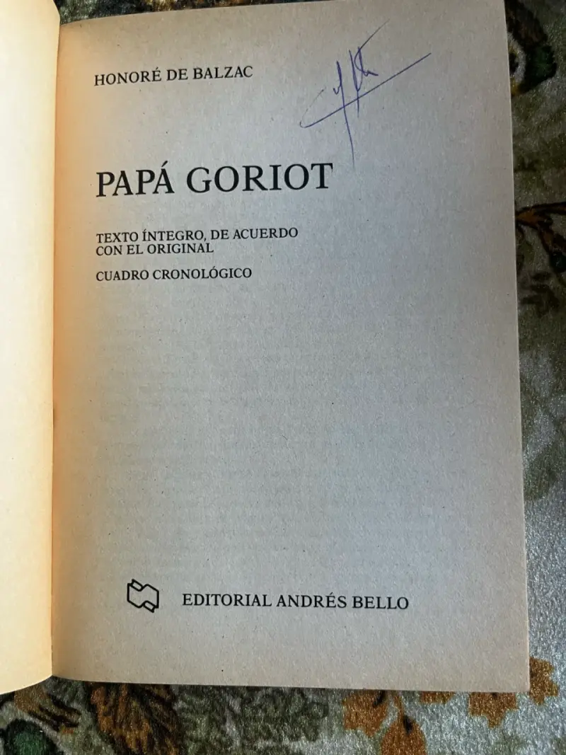 Libro 'Papá Goriot' de Honoré de Balzac - 2