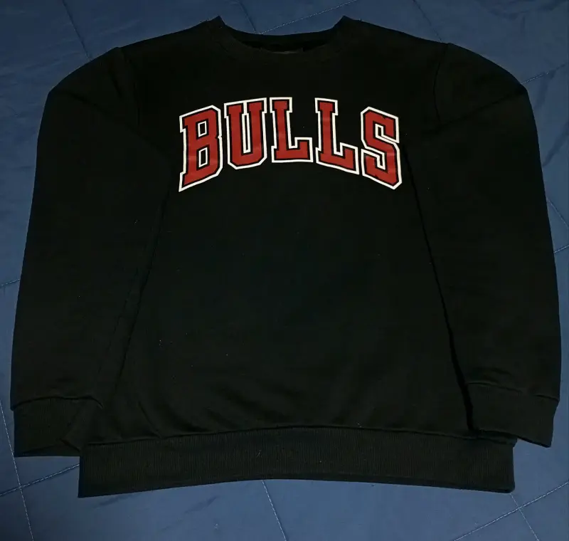 Polerón NBA Bulls Negro Talla M - 3