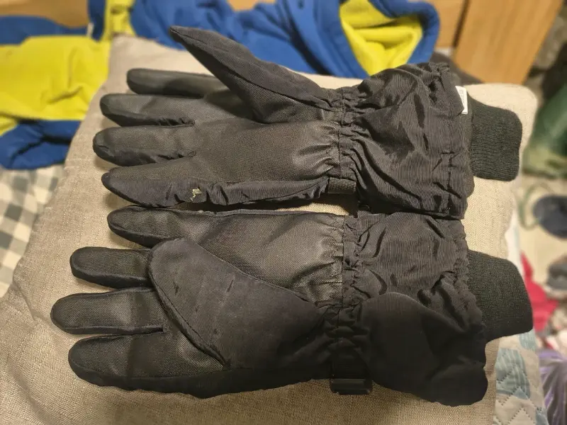 Guantes de esquí impermeables negros - 3