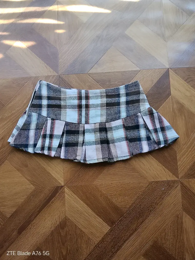 Extra micro falda a cuadros Shein talla S