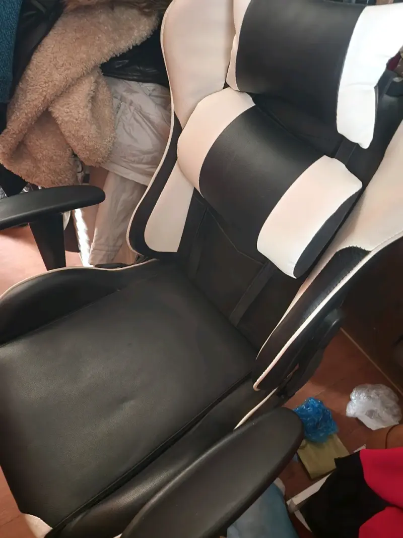 Silla Gamer Viper Negra y Blanca Ergonómica - 3