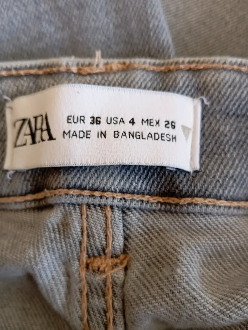 Jeans Zara Talla 36 Azul Claro - 3