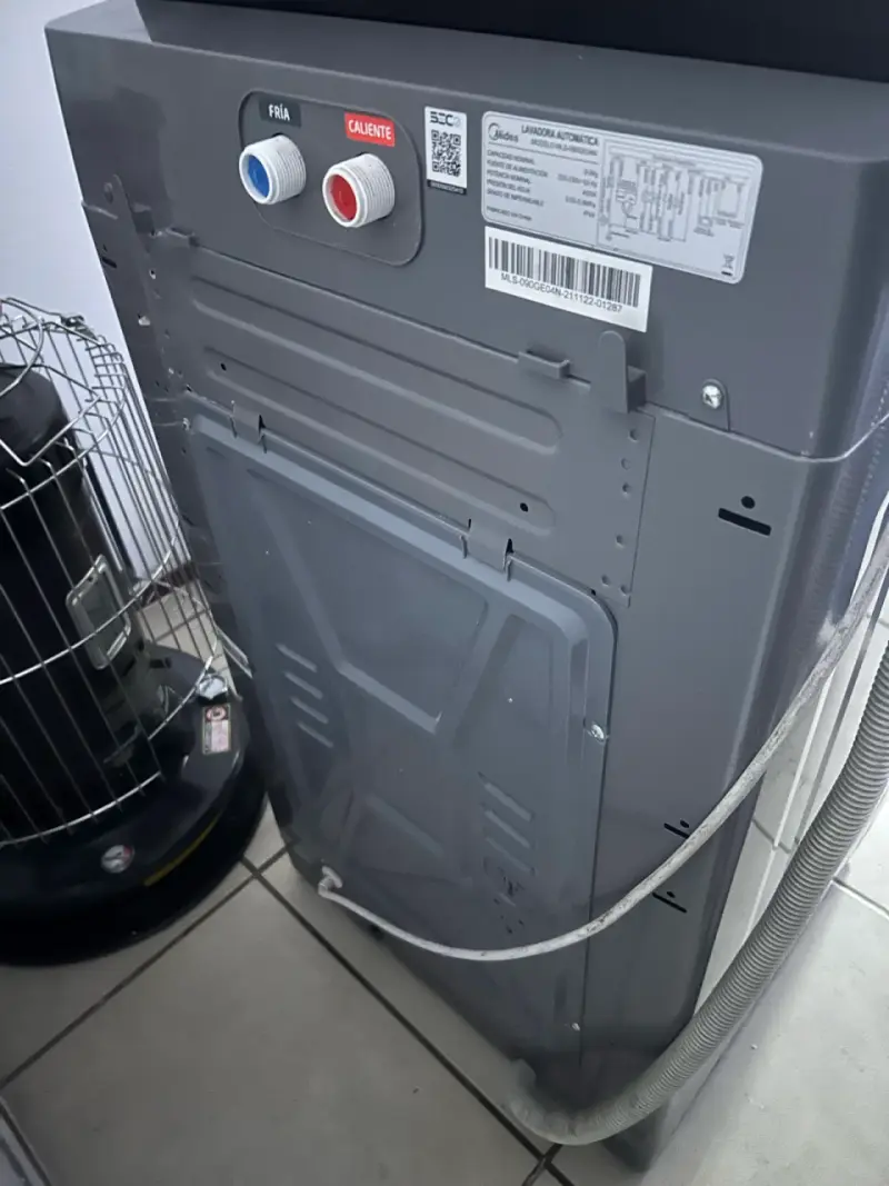 Lavadora automática Midea 9.5 kg gris - 1
