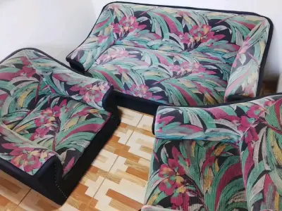 Juego de sillones estampados florales - miniatura 1