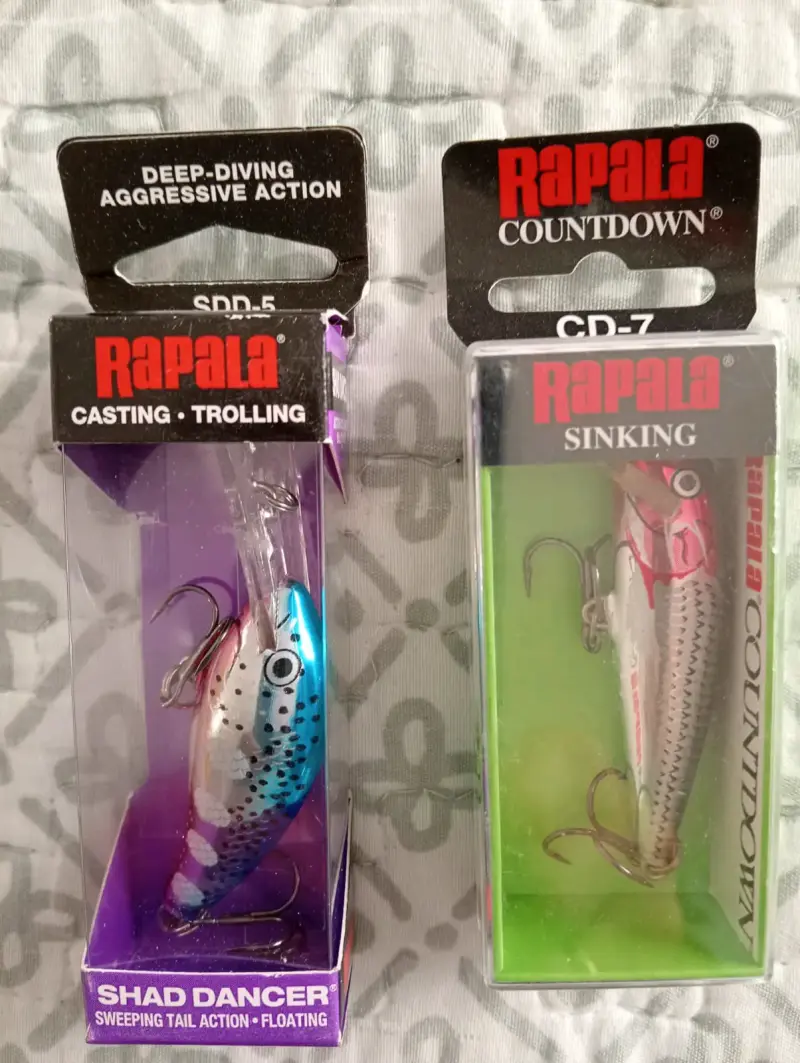 Señuelos de pesca Rapala Shad Dancer y Countdown - 1