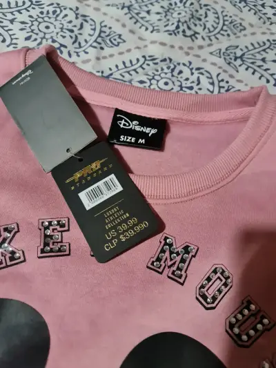 Conjunto de polerón y pantalón Mickey Mouse rosa - miniatura 3