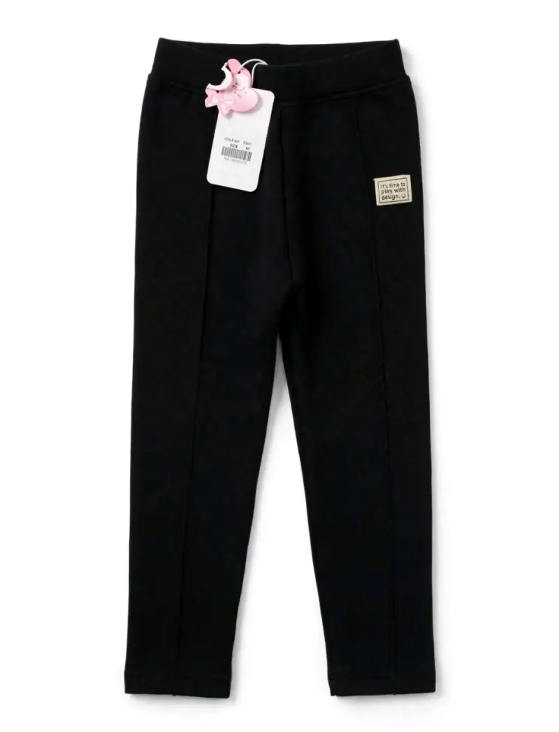 Pantalones de bebé gris oscuro con etiqueta - 2