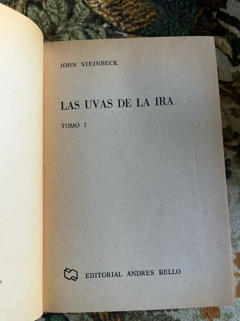Libro Las Uvas de la Ira Tomo de John Steinbeck - 2