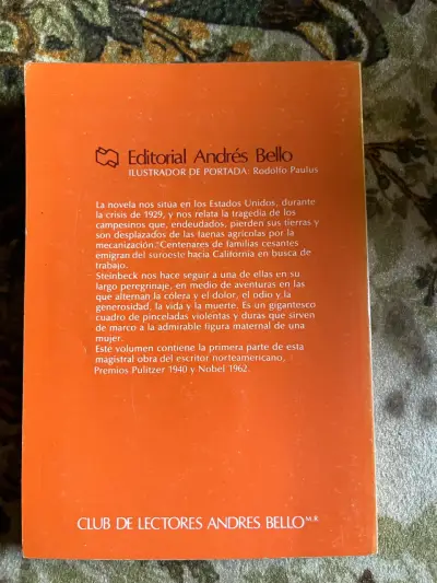 Libro Las Uvas de la Ira Tomo de John Steinbeck - miniatura 3