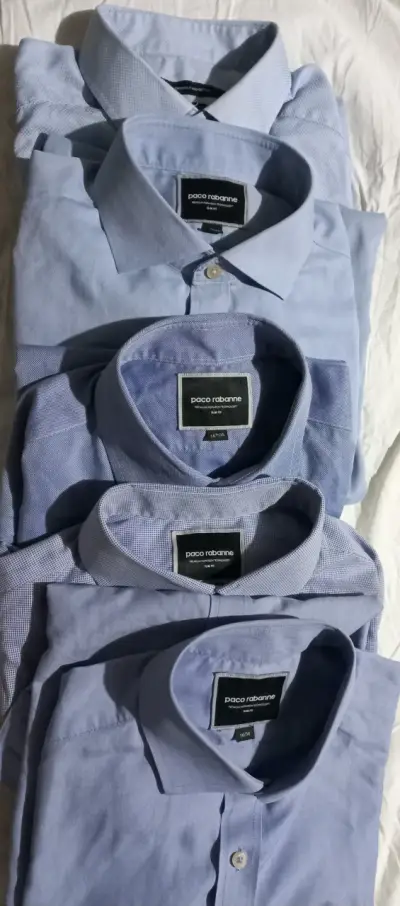 Camisas azules Paco Rabanne de algodón - miniatura 1