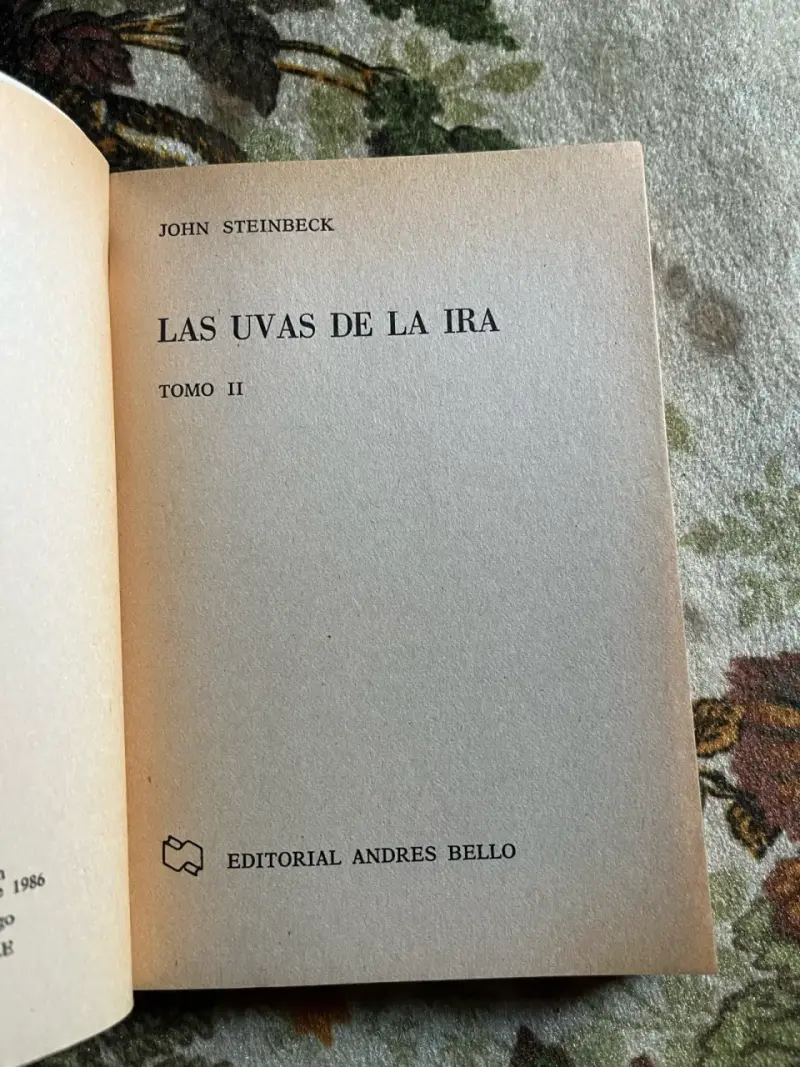 Libro Las Uvas de la Ira Tomo de John Steinbeck - 5