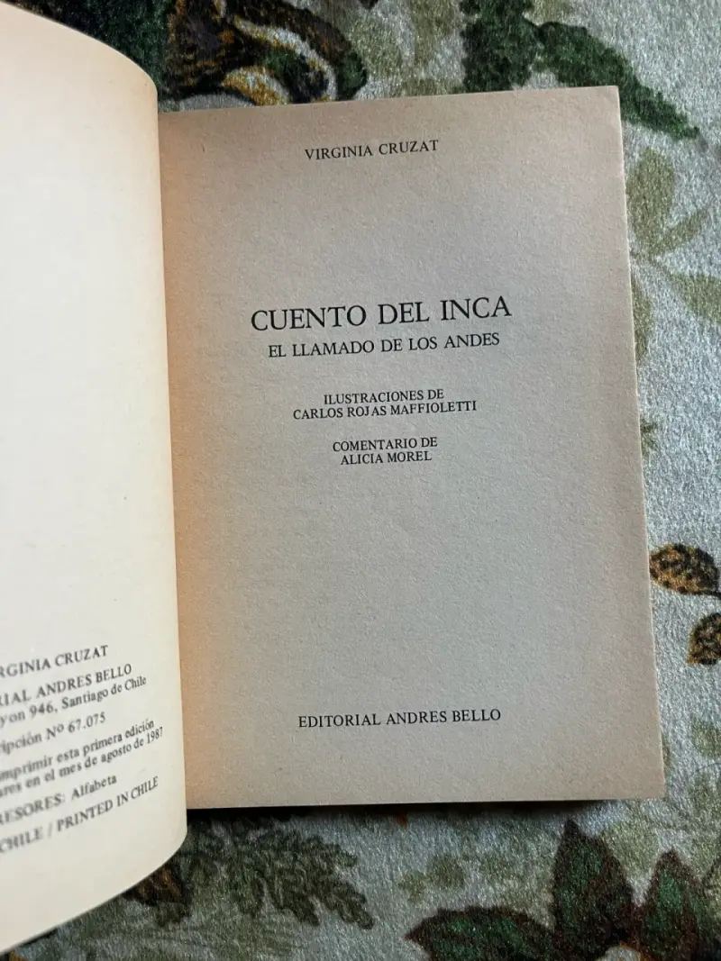 Libro Cuento del Inca El Llamado de los Andes - 2