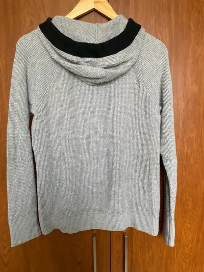 Polerón gris claro con capucha, marca Michael Kors - miniatura 5