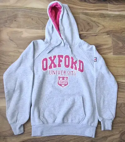Polerón con capucha Oxford University gris - miniatura 1