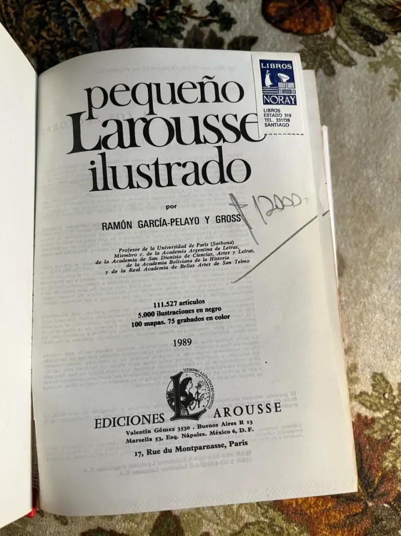 Diccionario Pequeño Larousse Ilustrado 1989 - 2