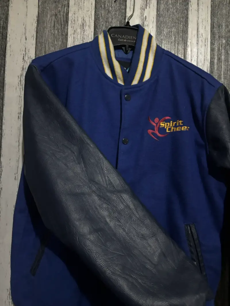 Chaqueta Varsity Spirit Cheer Azul talla m - 2