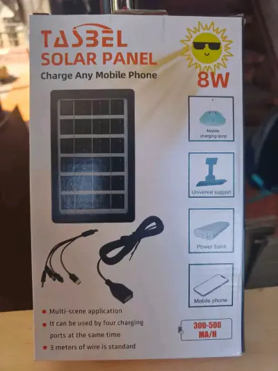 Panel solar portátil 8W para cargar móviles - miniatura 1