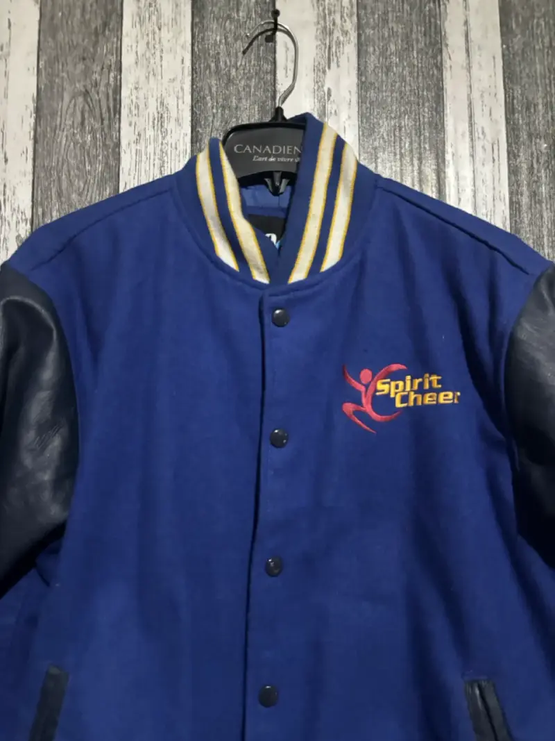 Chaqueta Varsity Spirit Cheer Azul talla m - 3