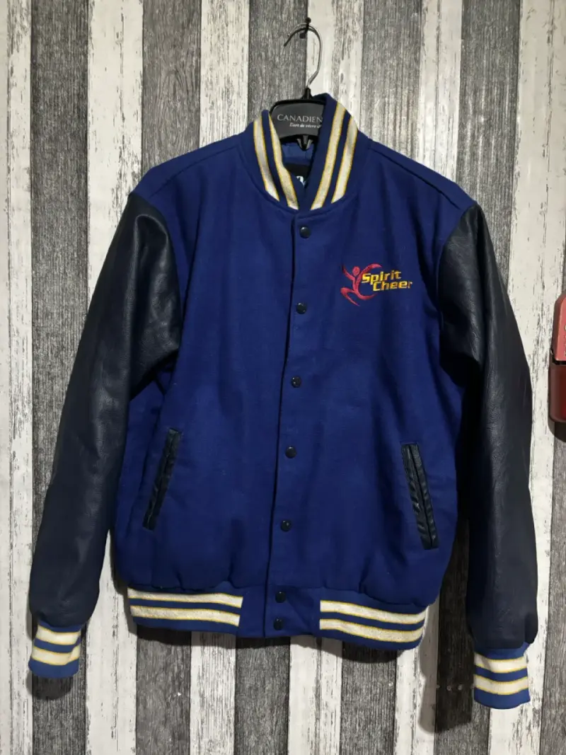 Chaqueta Varsity Spirit Cheer Azul talla m - 4