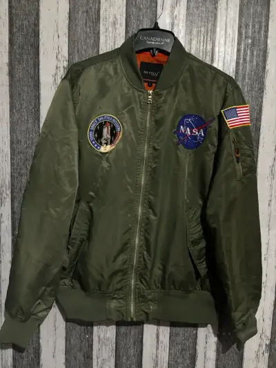 Chaqueta bomber americana talla m - miniatura 1