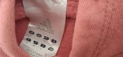 Polerón con capucha rosa Adidas para mujer - miniatura 3