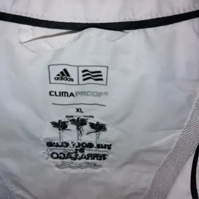 Corta viento  sin mangas Adidas ClimaProof blanco - miniatura 4