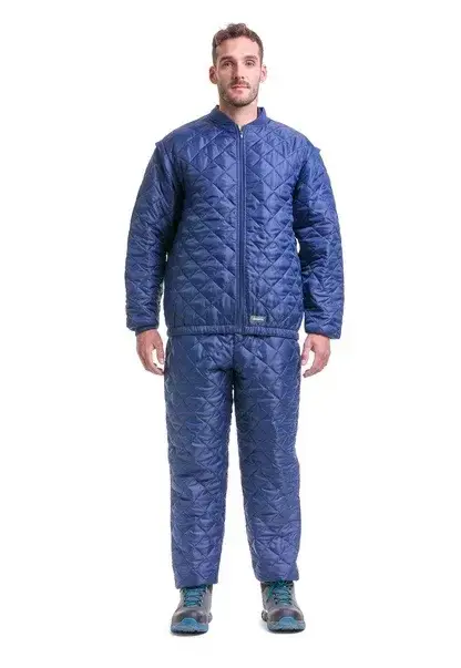 Pijama térmico Alaska acolchado azul para hombre - 1