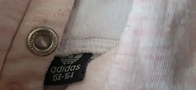 Polerón con capucha Adidas rosa con lentejuelas - miniatura 2