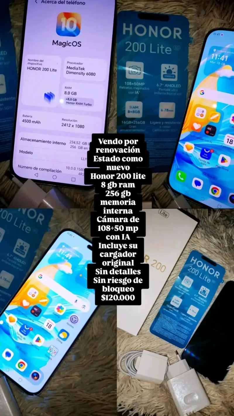 Honor 200 Lite 5G con 8GB RAM y 256GB - 1