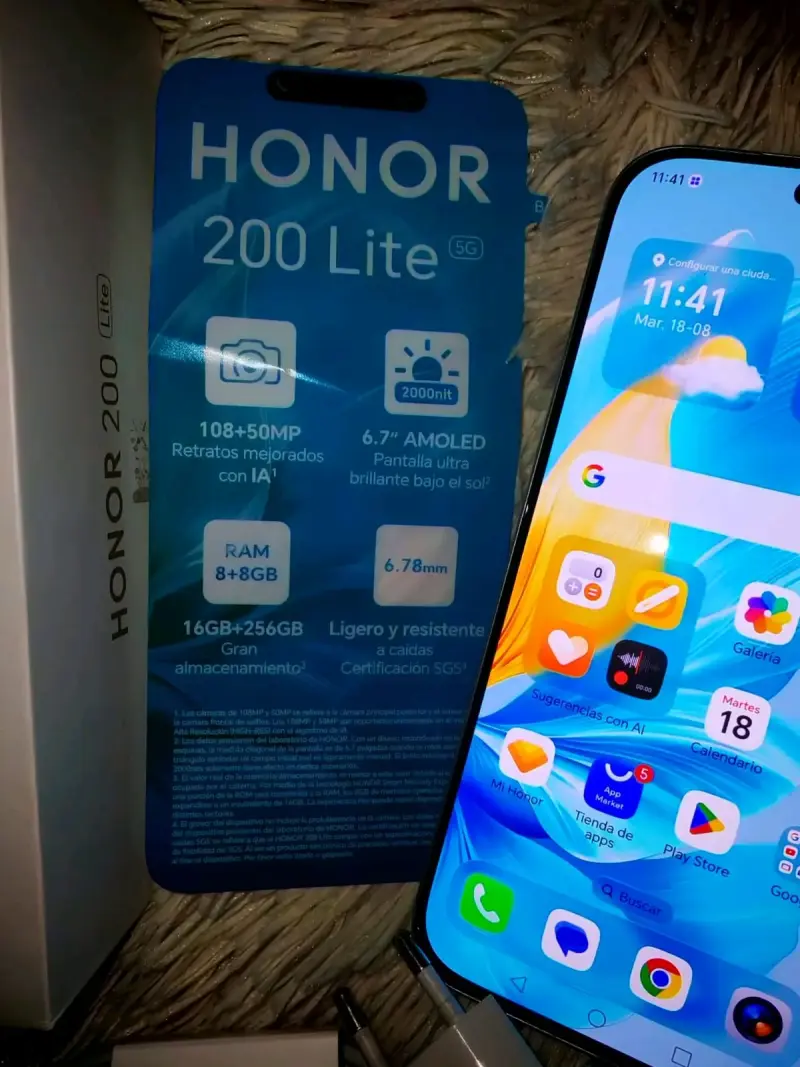 Honor 200 Lite 5G con 8GB RAM y 256GB - 2