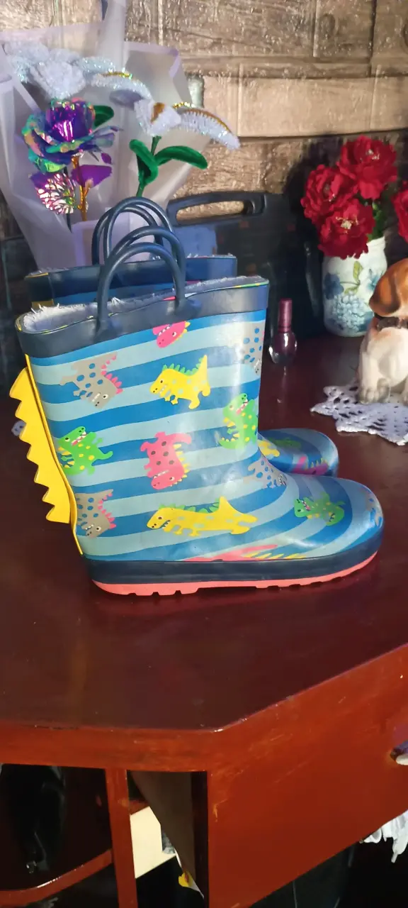 Botas de lluvia infantiles unicornio rosadas - 2
