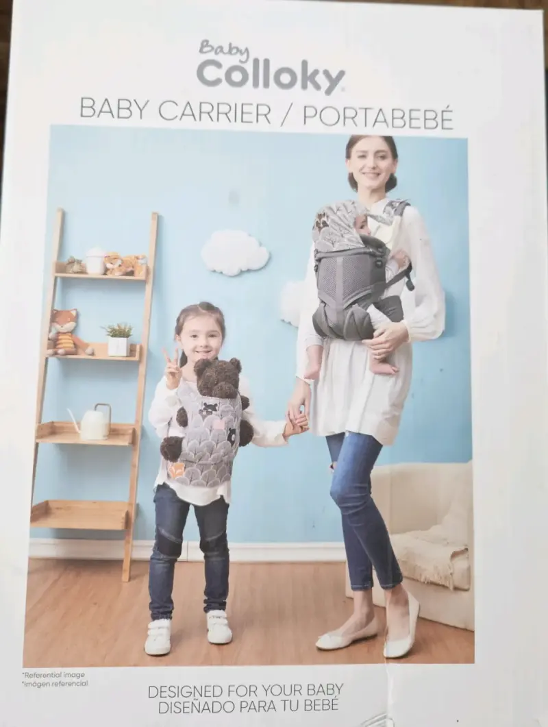 Portabebé ergonómico Colloky gris - 2