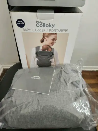 Portabebé ergonómico Colloky gris - miniatura 3