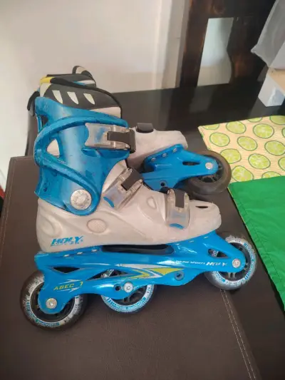 Patines en línea azules para niños marca Holy - miniatura 3