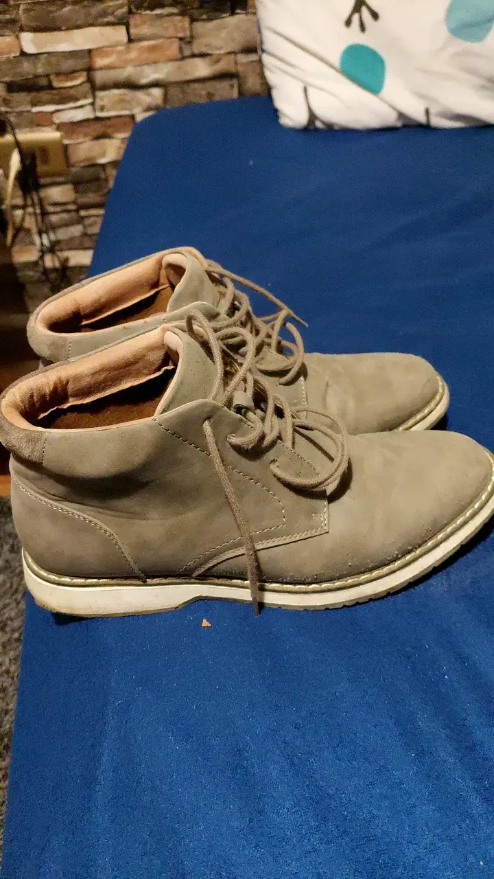 Botines de cuero marrón para hombre en buen estado - 2