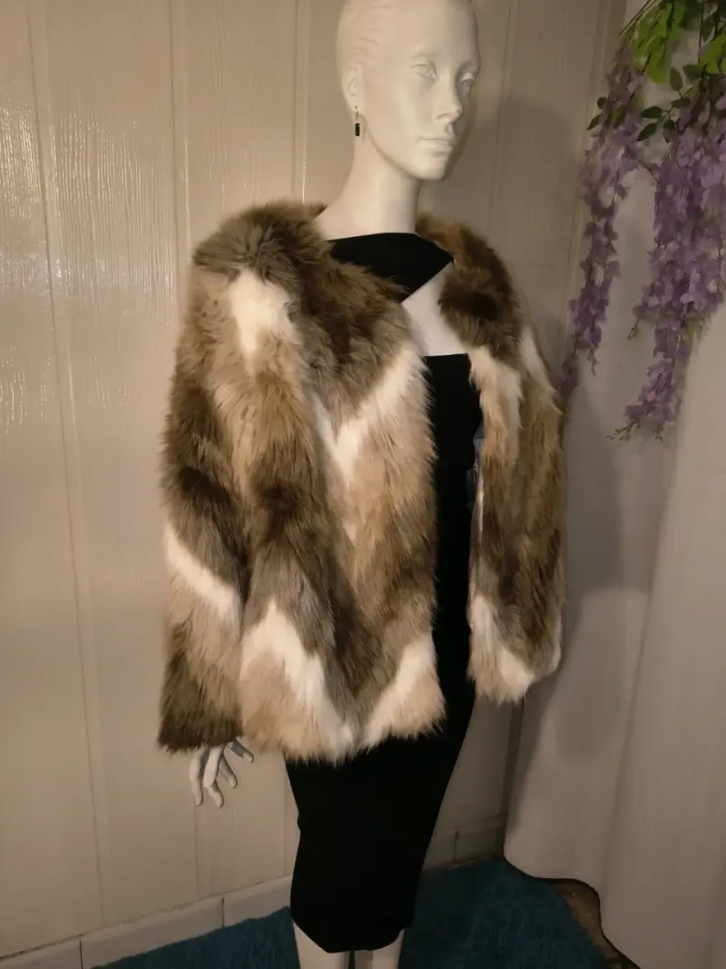 Chaqueta de piel sintética Alfani para mujer - 6