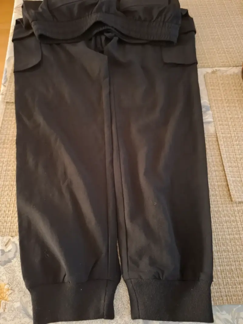 Pantalones cargo negros para hombre - 1