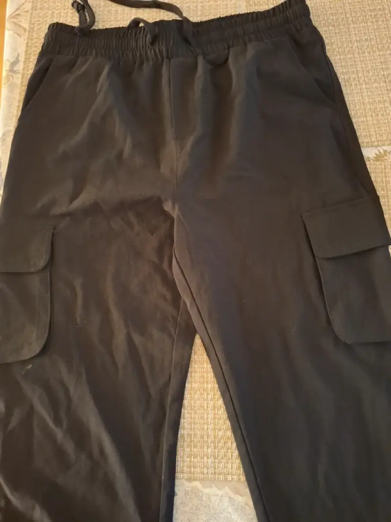 Pantalones cargo negros para hombre - 2