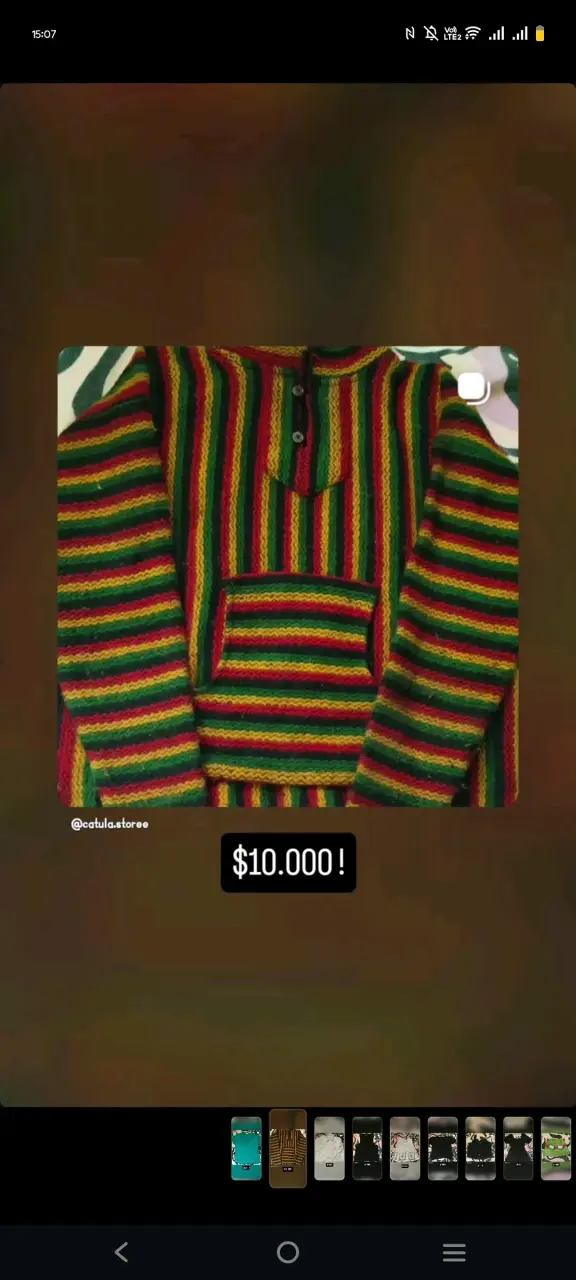 Polerón Reggae Tejido a Lana Multicolor - 1