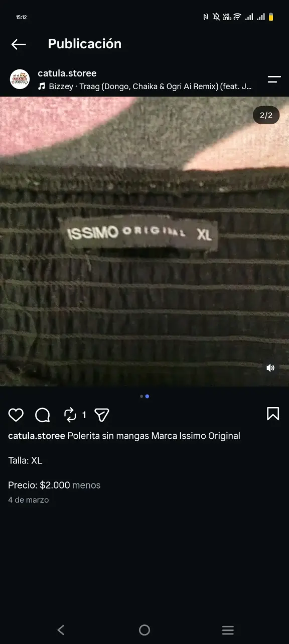 Polera sin mangas negra Issimo Original - 2