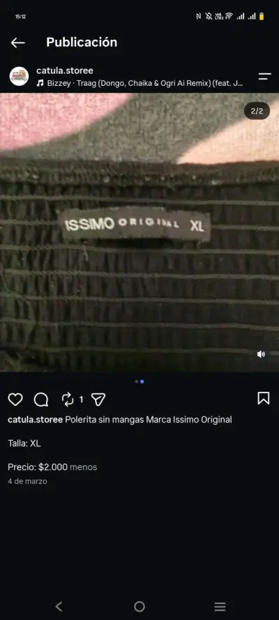 Polera sin mangas negra Issimo Original - miniatura 2