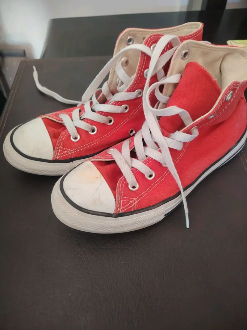 Zapatillas Converse rojas de lona - 1