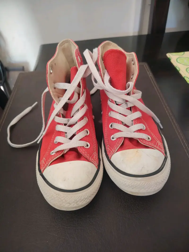 Zapatillas Converse rojas de lona - 2