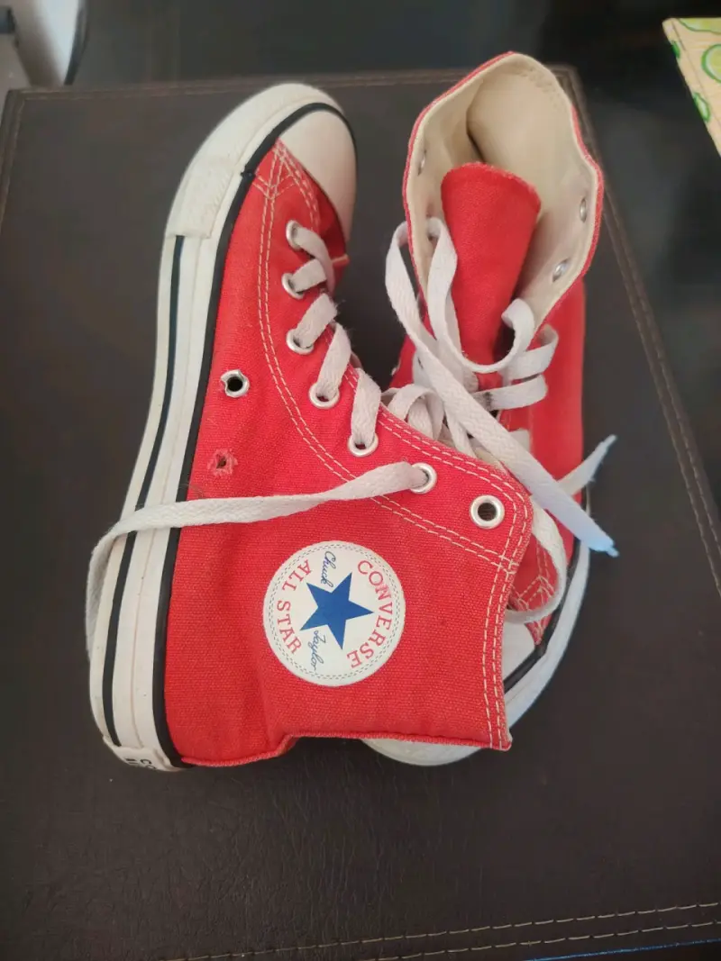 Zapatillas Converse rojas de lona - 3