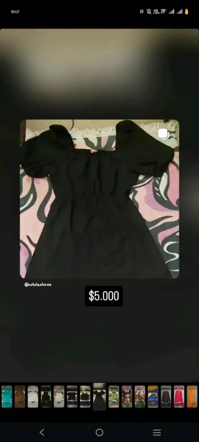 Vestido negro elegante talla M - miniatura 1