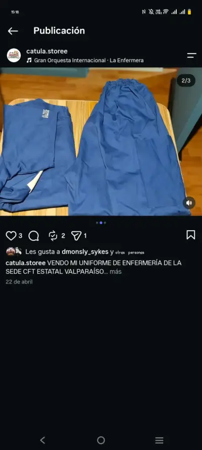 Uniforme de enfermería CFT Estatal Valparaíso - miniatura 2
