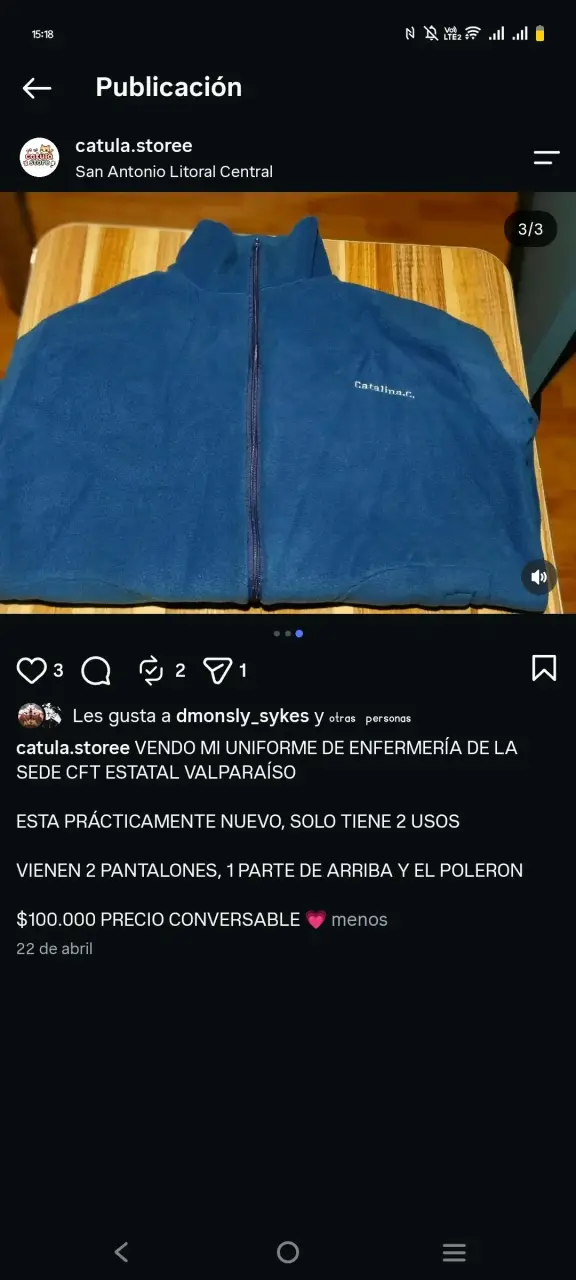 Uniforme de enfermería CFT Estatal Valparaíso - 3