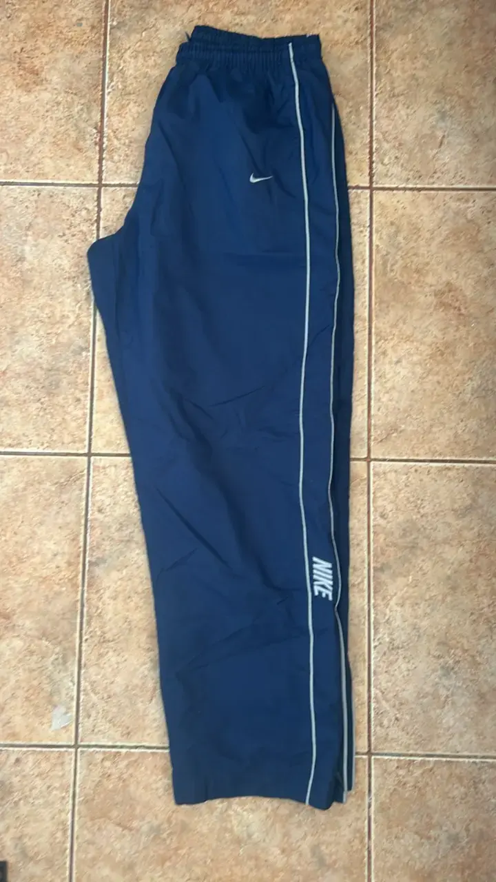 Pantalones baggy vintage Nike azul marino - 1