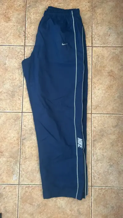 Pantalones baggy vintage Nike azul marino - miniatura 1