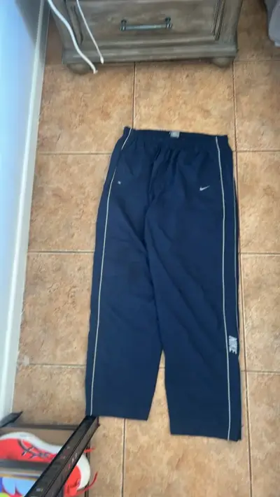 Pantalones baggy vintage Nike azul marino - miniatura 2